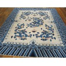 Early 20th Century W. Chinese Ningxia Dragon Carpet