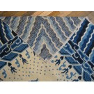 Early 20th Century W. Chinese Ningxia Dragon Carpet