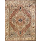 Antique Persian Serapi Carpet From 1880s