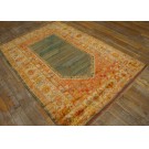 19th Century Turkish Angora Oushak Prayer Carpet