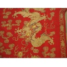 19th Century Chinese Silk & Gold Thread Embroidery
