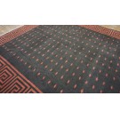 Early 20th Century Indian Cotton Dhurrie Carpet 