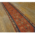 19th Century W. Chinese Kansu Runner Carpet 