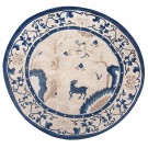 Early 20th Century Round Chinese Peking Carpet