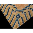 Early 20th Century W. Chinese Ningxia Dragon Carpet