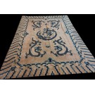 Early 20th Century W. Chinese Ningxia Dragon Carpet