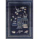 Early 20th Century Chinese Baotou Scholars Carpet