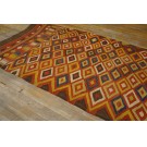 19th Century Afghan Maimana Flat-weave Carpet 