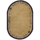 Early 20th Century Oval Chinese Peking Carpet