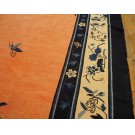 19th Century Coral Chinese Peking Carpet