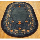 Early 20th Century Oval Chinese Peking Carpet