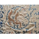 Early 19th Century Silk Chinese Dragon & Clouds Embroidery