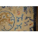 Early 19th Century Silk Chinese Dragon & Clouds Embroidery