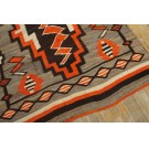 1920s American Navajo Carpet with Storm Pattern