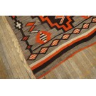1920s American Navajo Carpet with Storm Pattern