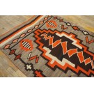1920s American Navajo Carpet with Storm Pattern