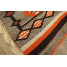 1920s American Navajo Carpet with Storm Pattern