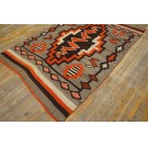 1920s American Navajo Carpet with Storm Pattern