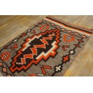1920s American Navajo Carpet with Storm Pattern