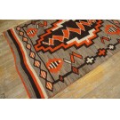 1920s American Navajo Carpet with Storm Pattern