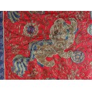 Mid 20th Century Silk & Gold Thread Chinese Embroidery