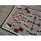 1930s American Navajo Carpet with Storm Pattern