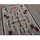 1930s American Navajo Carpet with Storm Pattern