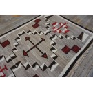 1930s American Navajo Carpet with Storm Pattern