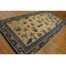 Mid 19th Century Chinese Ningxia Carpet with 100 Antiques Pattern