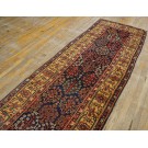 Mid 19th Century W. Persian Kurdish Shrub Runner Carpet