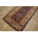 Mid 19th Century W. Persian Kurdish Shrub Runner Carpet