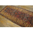 Mid 19th Century W. Persian Kurdish Shrub Runner Carpet