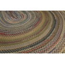 Early 20th Century American Oval Braided Rug