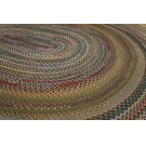 Early 20th Century American Oval Braided Rug