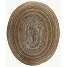 Early 20th Century American Oval Braided Rug