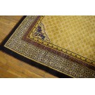 19th Century Silk Chinese Ningxia Carpet