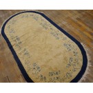 Early 20th Century Oval Chinese Peking Rug