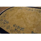 Early 20th Century Oval Chinese Peking Rug