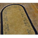 Early 20th Century Oval Chinese Peking Rug
