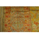 19th Century Turkish Angora Oushak Carpet