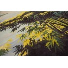 Vintage 1980 Chinese Scenic Carpet