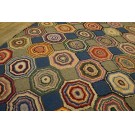1930s Geometrical American Hooked Rug