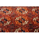 Mid 19th Century Central Asian Tekke Turkmen Carpet