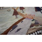 Early 20th Century Scenic American Hooked Rug