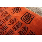 Vinatge 1980s Silk Chinese Carpet with 100 Different Characters for Longevity (Shou) ?