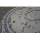 Late 19th Century Oval French Neo Classical Aubusson Carpet