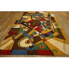 Mid Century Modern European Carpet with Kandinsky Design Influences