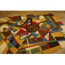 Mid Century Modern European Carpet with Kandinsky Design Influences