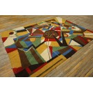 Mid Century Modern European Carpet with Kandinsky Design Influences