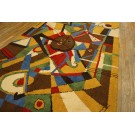 Mid Century Modern European Carpet with Kandinsky Design Influences